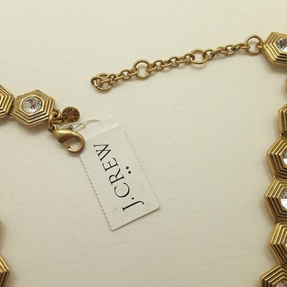 J. Crew Swarovski Crystal Statement Necklace NWT - Picture 7 of 8